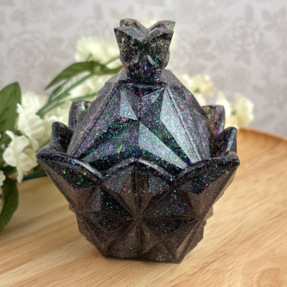 Sparkly Resin Candy Dish